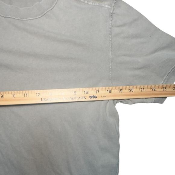Abercrombie & Fitch Soft AF Tee – Faded Grey Pigment-Wash Minimal Basic - Picture 4 of 5